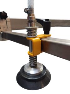 Zuignap met veerstoter